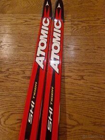 Běžky Atomic Tiger 150cm šupiny + SNS vázání - tlačítko - 2