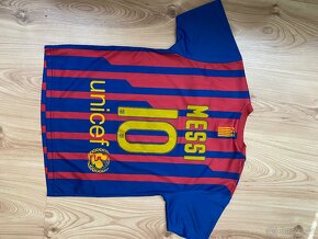 Sportovní triko FC Barcelona,vzadu nápis Messi - 2