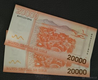 Chile - 20 000 Pesos bankovka, 2019, UNC - 2