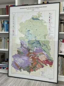 Geological map German Democratic Rep GDR DDR Geologická mapa - 2