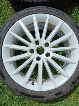 ALU kola škoda Turini r18, 5x112, letní pneu - 2