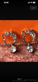 Naušnice s kočičkou Hello Kitty - 2