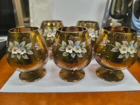 Smalt a zlato - 5 kusů, Nový  Bor napoleónky - 2