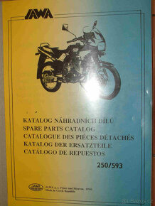 Jawa 250/593 vodník - koupím návod, katalog, příručku - 2