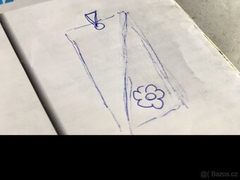 Přívěsek kovová destička s kytičkou 80 léta-POPTÁVÁM - 2