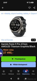 Garmin Fenix 9 Pro 47mm AMOLED Titanium Graphite/Black - 2