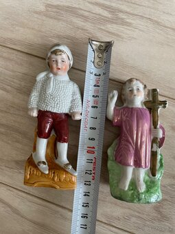 Sběratelské porcelánové figurky, zimní chlapeček + Ježíšek - 2
