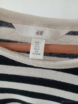 Pruhovaný lehky svetřík/triko H&M vel.M - 2