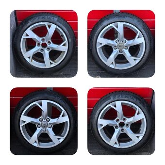 ALU kola Audi 17" 8J ET48 + zimní pneu 225/50/R17 + rezerva - 2