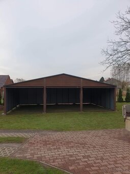 Plechová garáž 9x5m. - 2