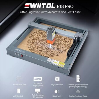 Laserový gravírovací stroj Swiitol E18 PRO - 2