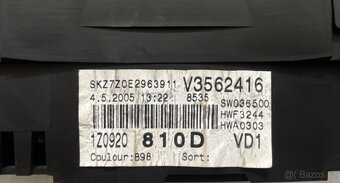Prodám budíky polodot Octavia 2 - diesel - 1Z0920810D - 2