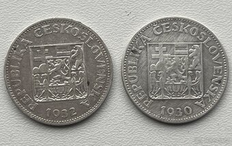 2 stříbrné historické mince 10 Kč - 2