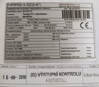 Krbová kamna s výměníkem - 2