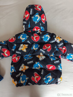 Vatovaná bunda H&M 98/104 + rukavice 110/116 - 2