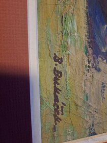 Obraz - Olej na Plátně B. Bukáček - 2