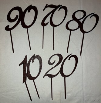 3D tisky - ZÁPICHY NA DORT - 2