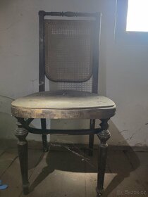 Starožitné retro židle k renovaci Thonet - 2