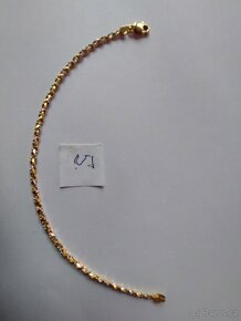 Zlatý řetízek na ruku z 18k zlata. - 2