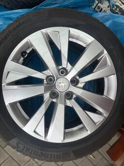 Sada hliníkových kol 17 Peugeot alu kola 5x108 ET 42 215/55 - 2