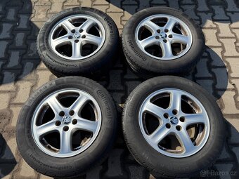 4x al kola 5x100 15 + pneu letní 195/65 R15 - 2