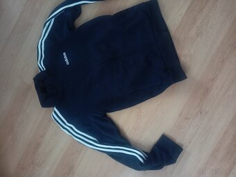 Pánská mikina zn. Adidas, vel. S - modrá, minimálně nošena - 2