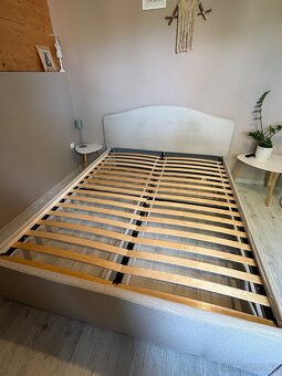 Čalouněný postelový rám RAMNEFJÄLL IKEA 160x200 cm + rošty - 2