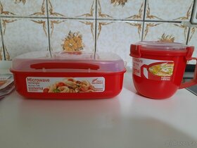 Kuchyňské pomůcky sada 4 ks,svačinové nádobí do mikrovlnky - 2