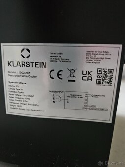 Vinotéka Klarstein Reserva Slim 8 Uno - 2