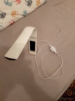 stolní lampa LED s displejem-bílá - 2