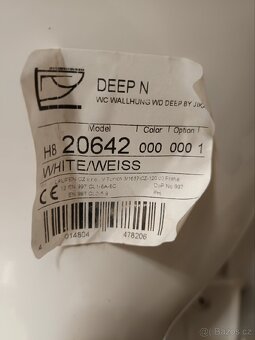 Závěsná, bezbariérová WC mísa Jika Deep
- 2