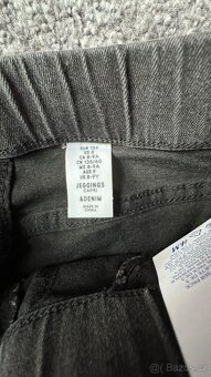H&M džínové kraťasy černé 134 - 2