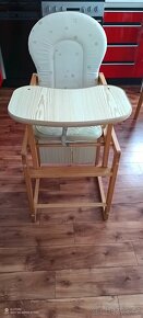 Dřevěná dětská jídelní židlička - 2