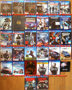 Hry na Playstation PS4+PS5 seznam rozdělen na 3 inzeráty - 2