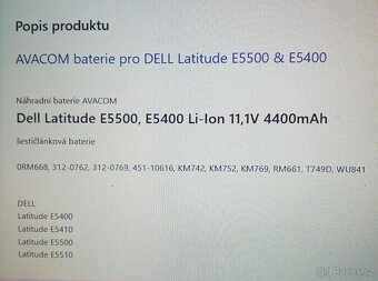 Dell Latitude -baterie - 2