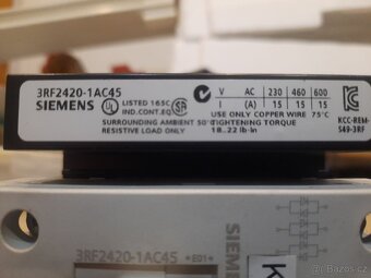 Polovodičový stykač Siemens (SSR - solid state relay) - 2