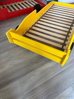 Dětská postel Benlemi, auto žluté, 80x180 cm - jako nová - 2