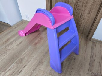 Skluzavka růžová little tikes - pěkný stav - 2