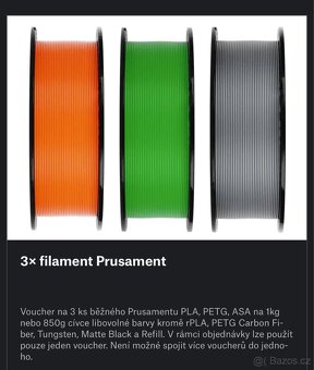 Filament Prusament Průša (voucher 3kg) - 2