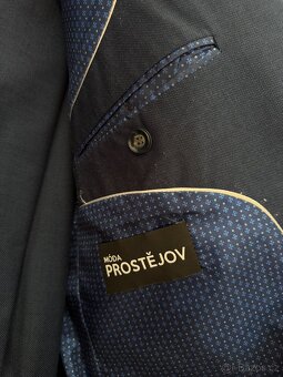 Pánský modrý oblek - 2