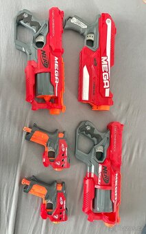 NERF sbírka – 16 blasterů + 150+ nábojů – MEGA, Modulus, Zom - 2