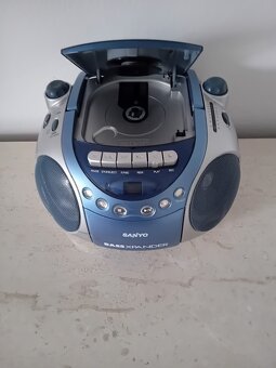 Rádio magnetofon, CD, SANYO vyrobeno v Japonsku - 2