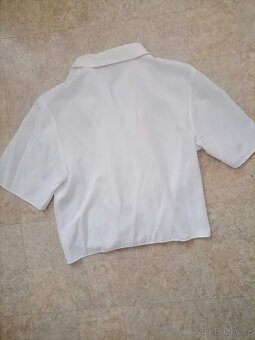 Bílá halenka vel S /M - 2