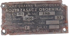 Polský traktorový přívěs WWP RT-45H == TP == - 2