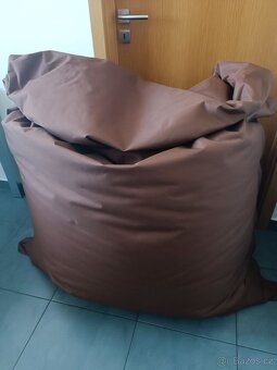 Sedací vak / pytel 144 x 180 cm hnědý - 2