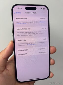 iPhone 15 Pro 128Gb, baterie 89% - 2