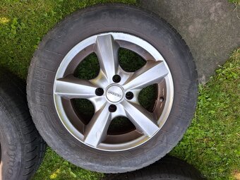 Litá kola Dezent + letní pneu.195/65 r15 - 2