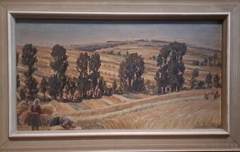 Jan Smítal - Žně na Slovácku pod Antonínkem - 2