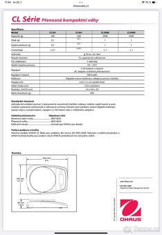 Digitální přesná váha OHAUS CL501 - 2