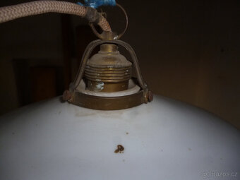 Starožitné industriální svítidlo „Talíř“ - 2